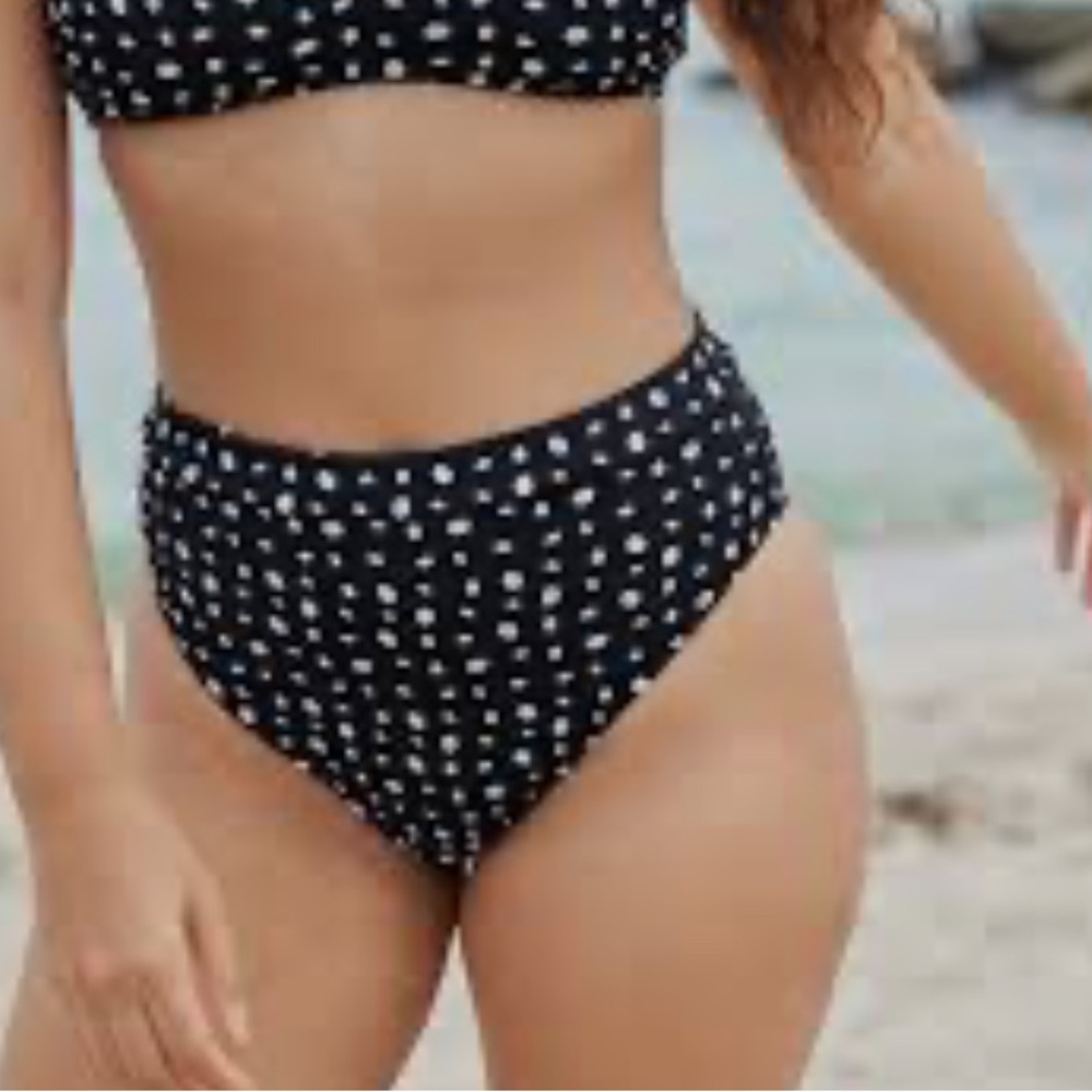 NWT Aerie Ribbed High Cut Cheeky High Waist Bikini Bottom